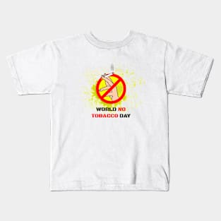 world no tobacco day Kids T-Shirt